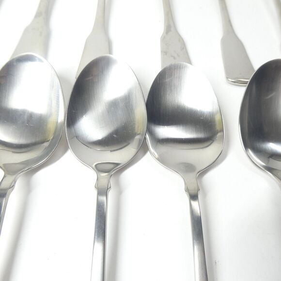 American Colonial Oneida Cube 72pc Flatware Set Stainless Forks Spoons - Picture 13 of 16